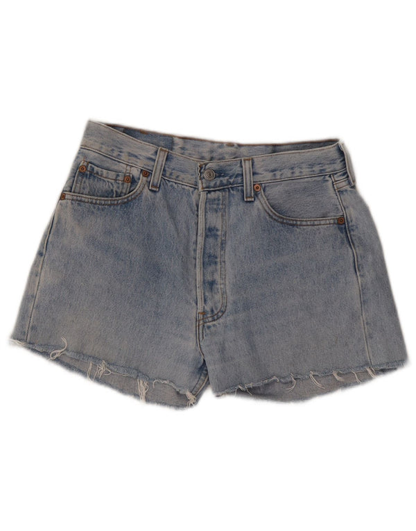 Levi's Womens 501 High Waist Denim Shorts W30 Medium Blue