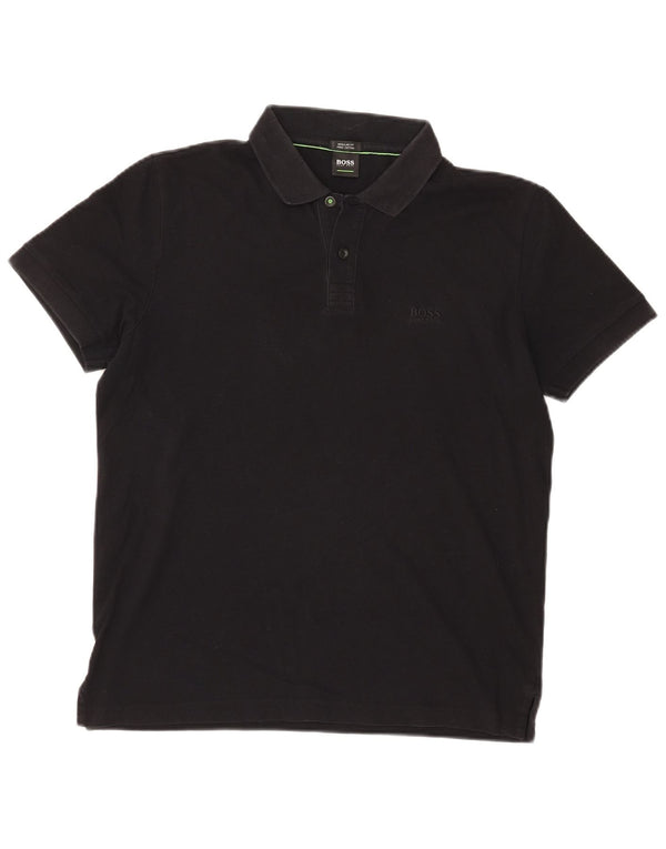Hugo Boss Mens Regular Fit Polo Shirt Medium Black