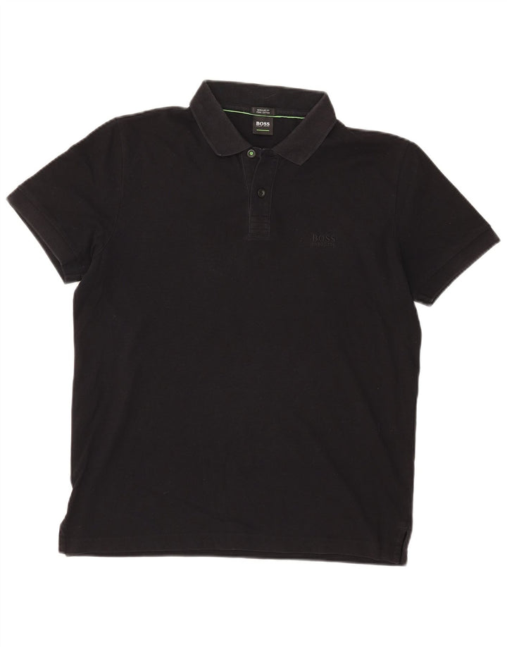 Hugo Boss Mens Regular Fit Polo Shirt Medium Black