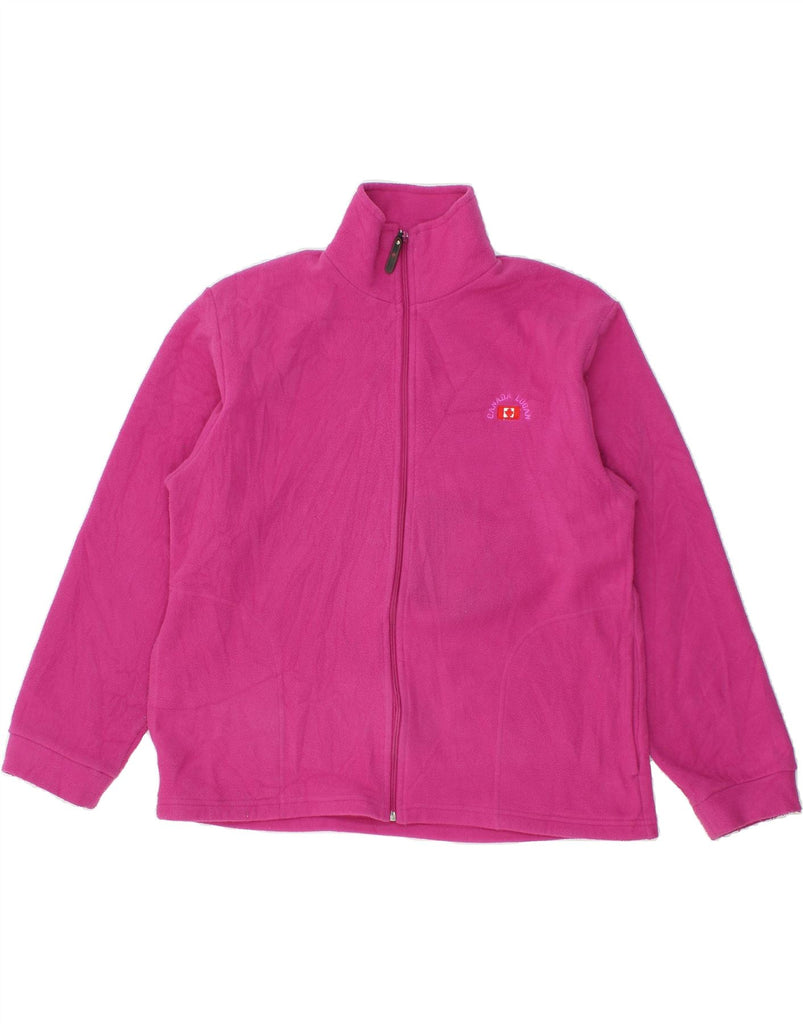 CANADA LOGAN Womens Fleece Jacket UK 22 3XL Pink Polyester Vintage Canada Logan and Second-Hand Canada Logan from Messina Hembry 