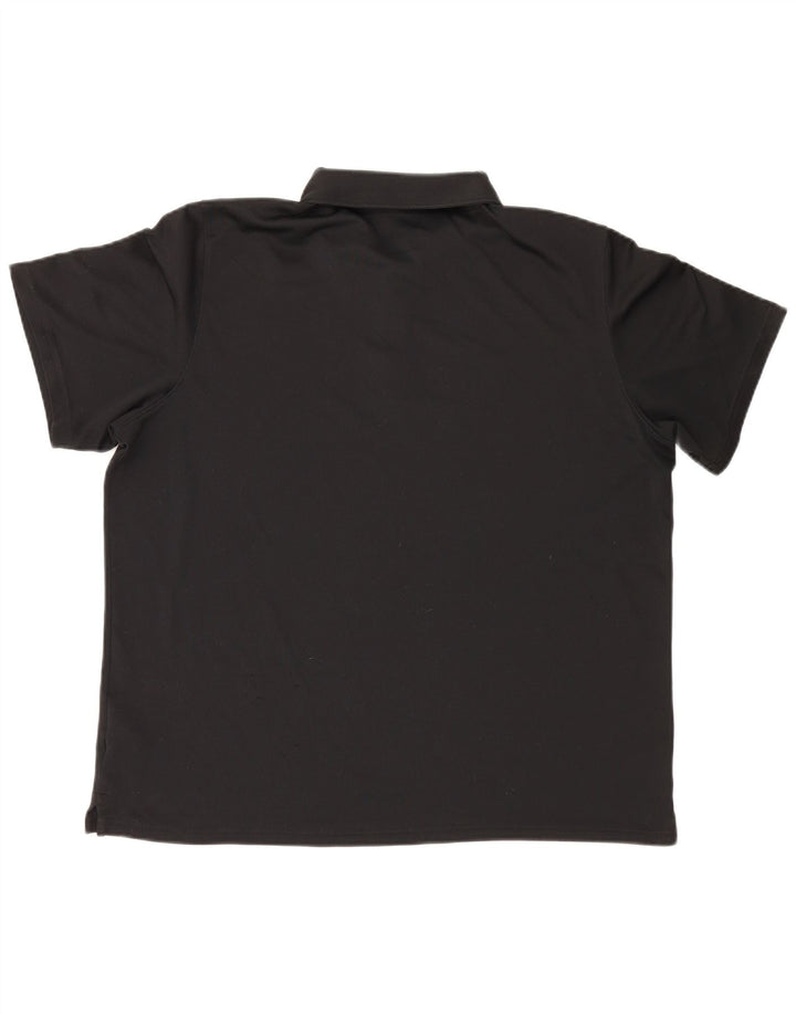 Nike Mens Dri Fit Polo Shirt XL Black Polyester