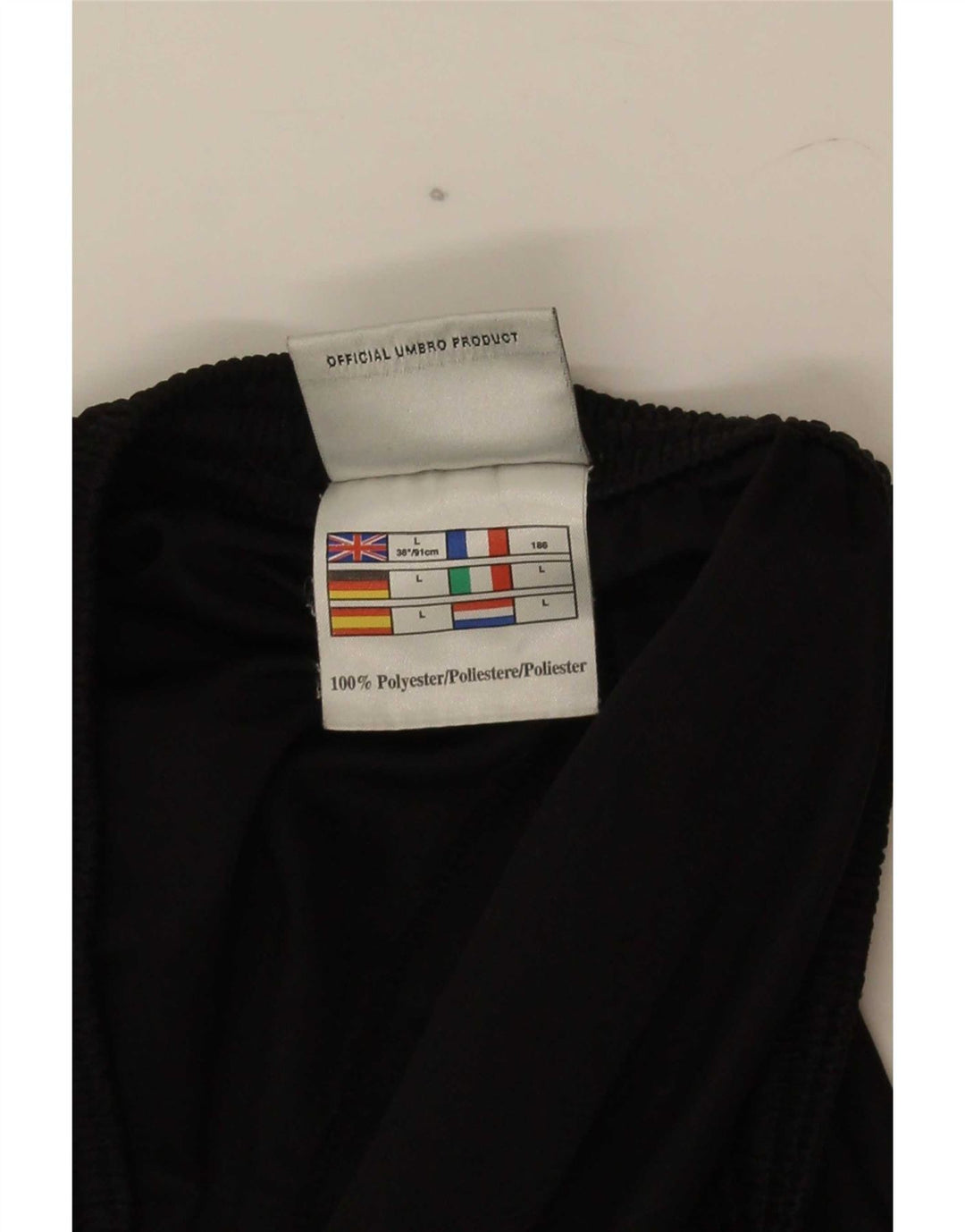 Umbro Mens Sport Shorts Large  Black Polyester