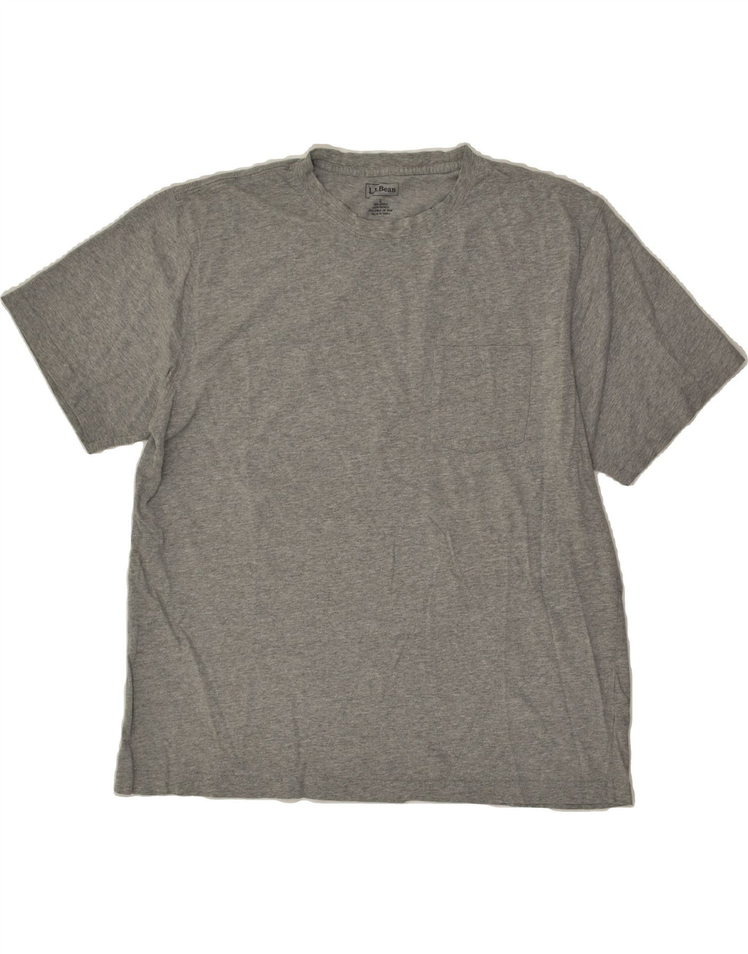 L.L.BEAN Womens T-Shirt Top UK 14 Large Grey Cotton | Vintage L.L.Bean | Thrift | Second-Hand L.L.Bean | Used Clothing | Messina Hembry 