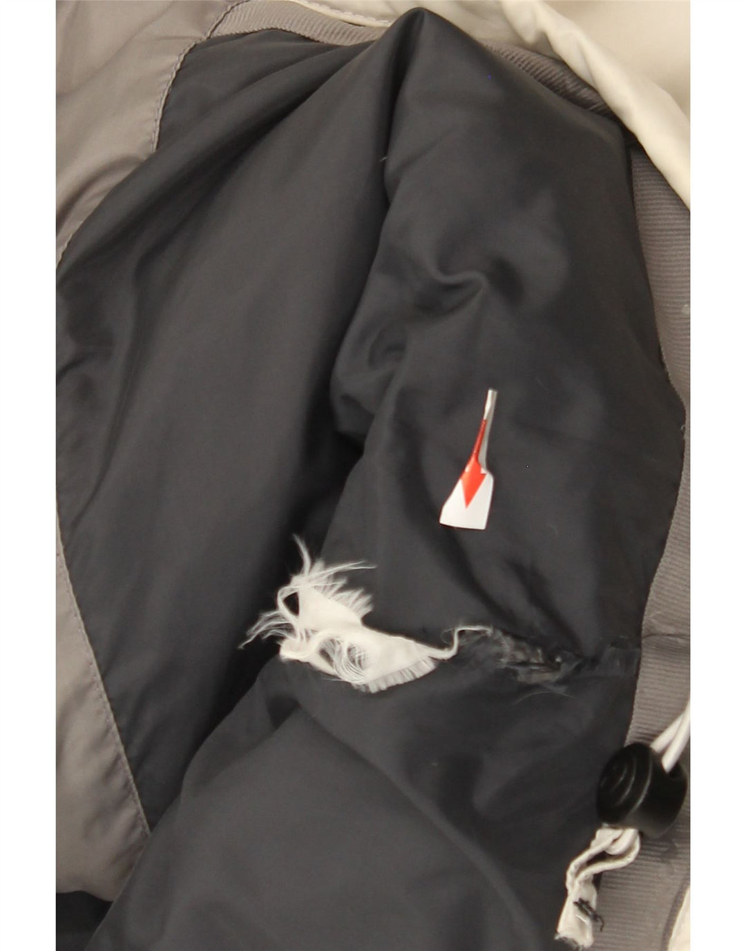 Champion Mens Hooded Padded Jacket UK 40 Large Grey Colourblock