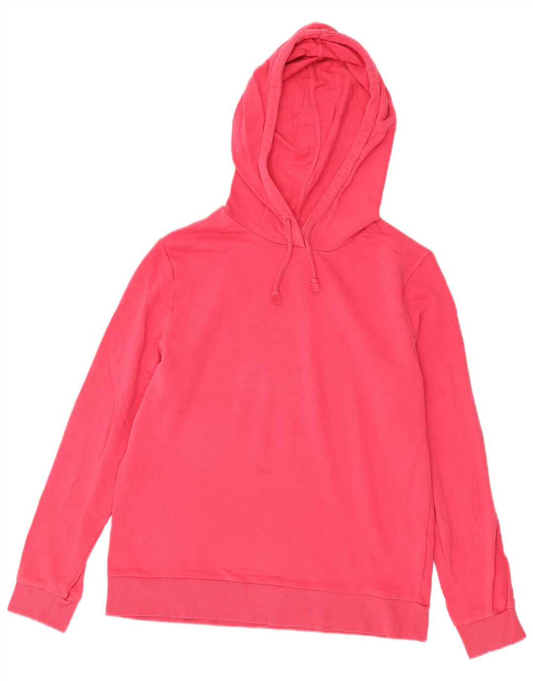 Marks & Spencer Womens Hoodie Jumper UK 12 Medium  Pink Cotton