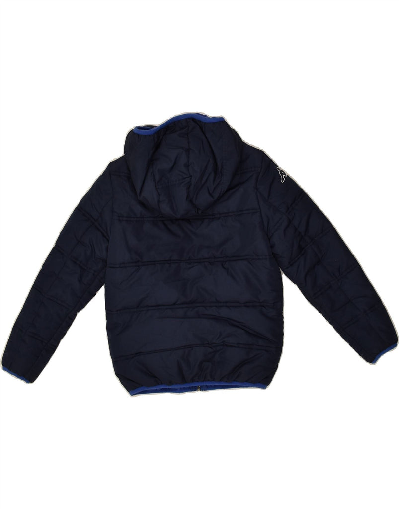 KAPPA Boys Hooded Padded Jacket 5-6 Years Navy Blue Polyester | Vintage Kappa | Thrift | Second-Hand Kappa | Used Clothing | Messina Hembry 