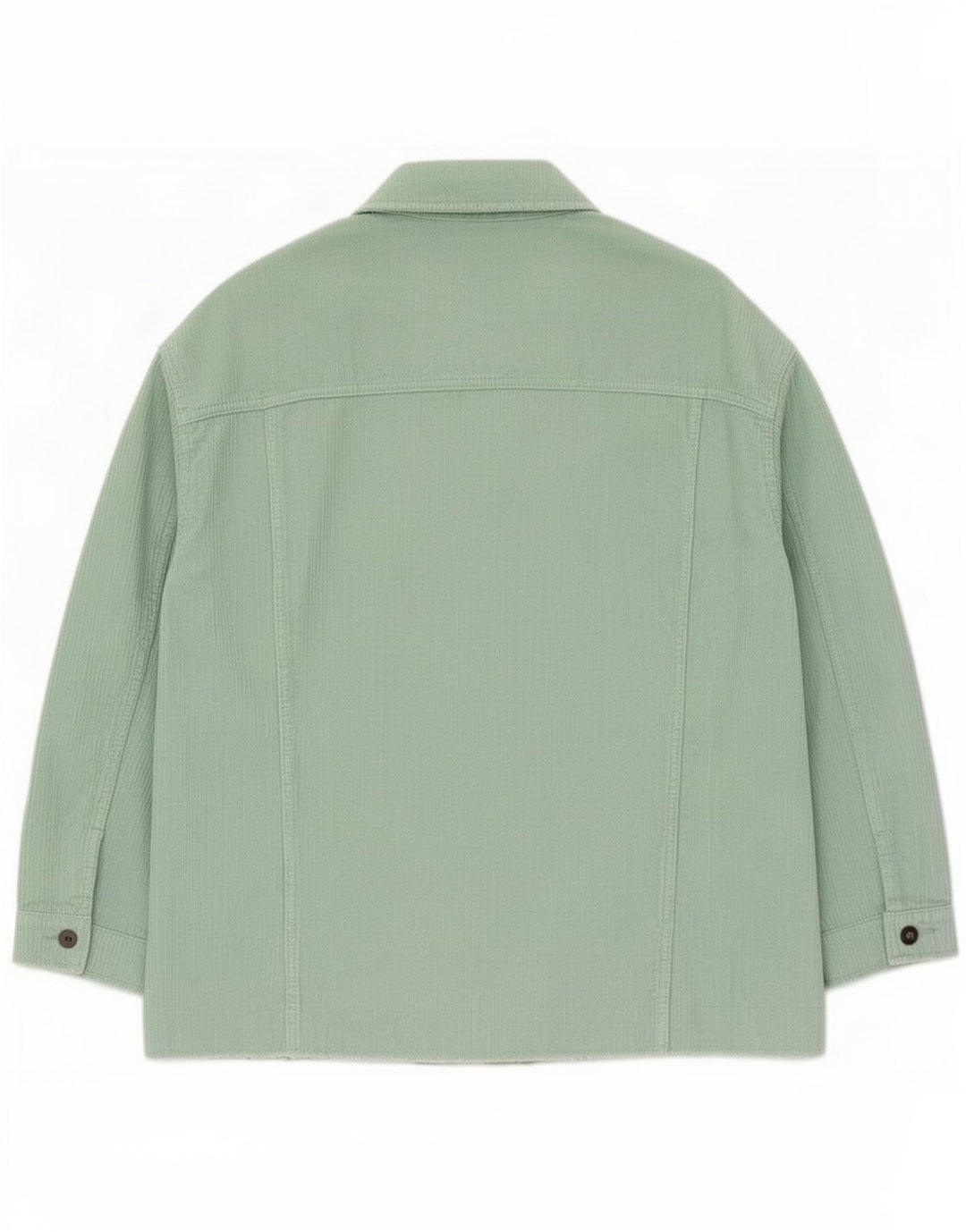 Zara Womens Oversized Corduroy Jacket UK 20 2XL Green