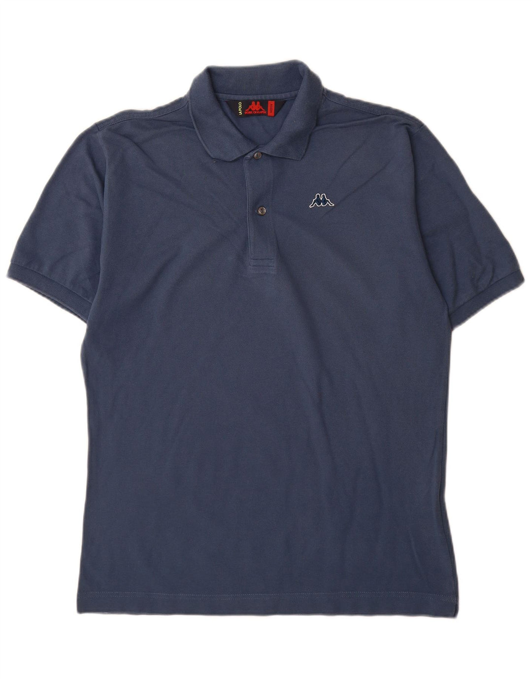 Kappa Mens Polo Shirt Medium Navy Blue Cotton