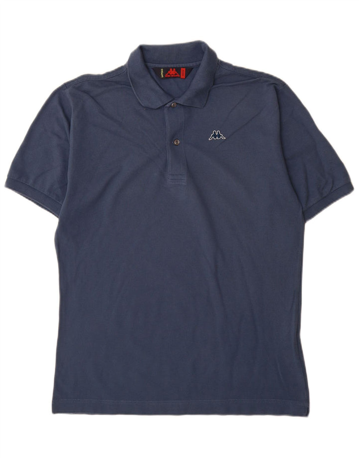 Kappa Mens Polo Shirt Medium Navy Blue Cotton