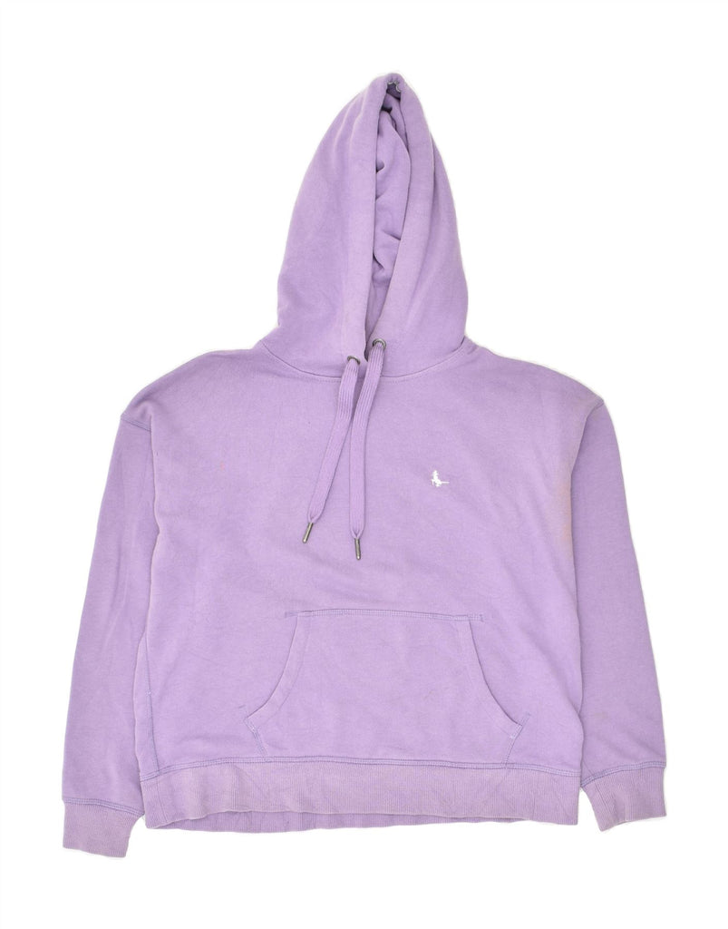 JACK WILLS Womens Oversized Hoodie Jumper UK 4 XS Purple Cotton | Vintage Jack Wills | Thrift | Second-Hand Jack Wills | Used Clothing | Messina Hembry 