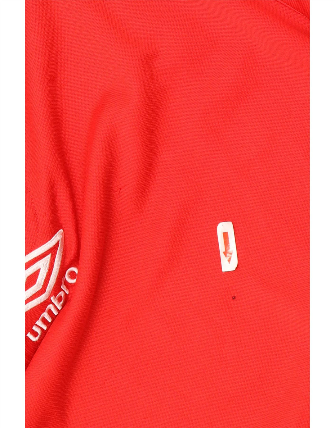 Umbro Mens Zip Neck Sweatshirt Jumper XL Red Polyester