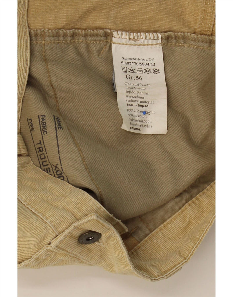 CAMEL ACTIVE Mens Capri Corduroy Trousers IT 56 3XL W40 Beige Cotton Vintage Camel Active and Second-Hand Camel Active from Messina Hembry 