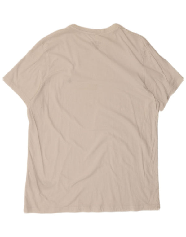 Jack Wills Mens Classic Fit T-Shirt Top XL White Cotton
