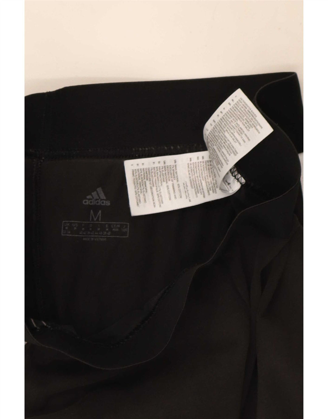Adidas Womens Leggings UK 12/14 Medium  Black Cotton