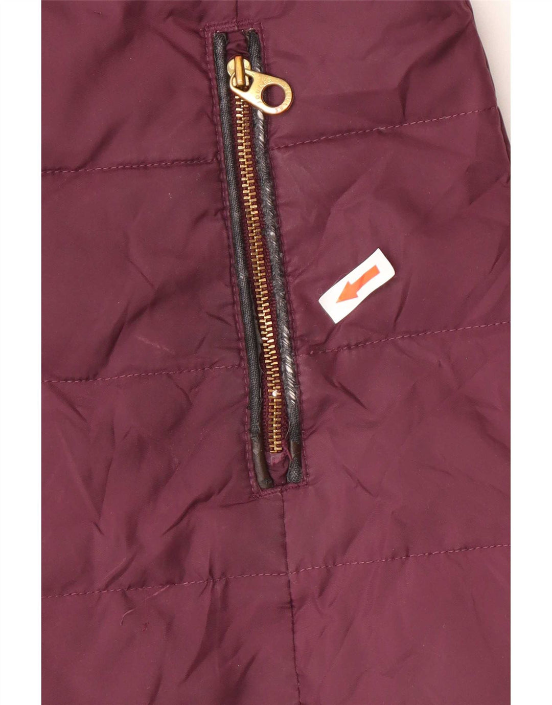 Joules Womens Hooded Padded Coat UK 8 Small Burgundy Polyester