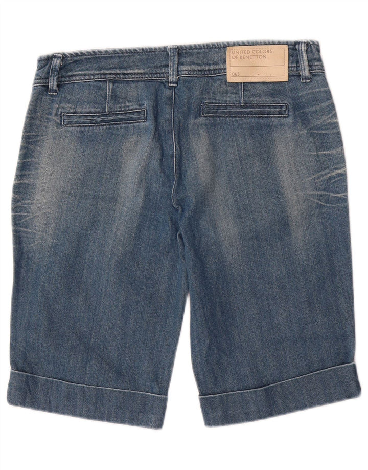 BENETTON Womens Denim Shorts IT 44 Medium W32  Blue