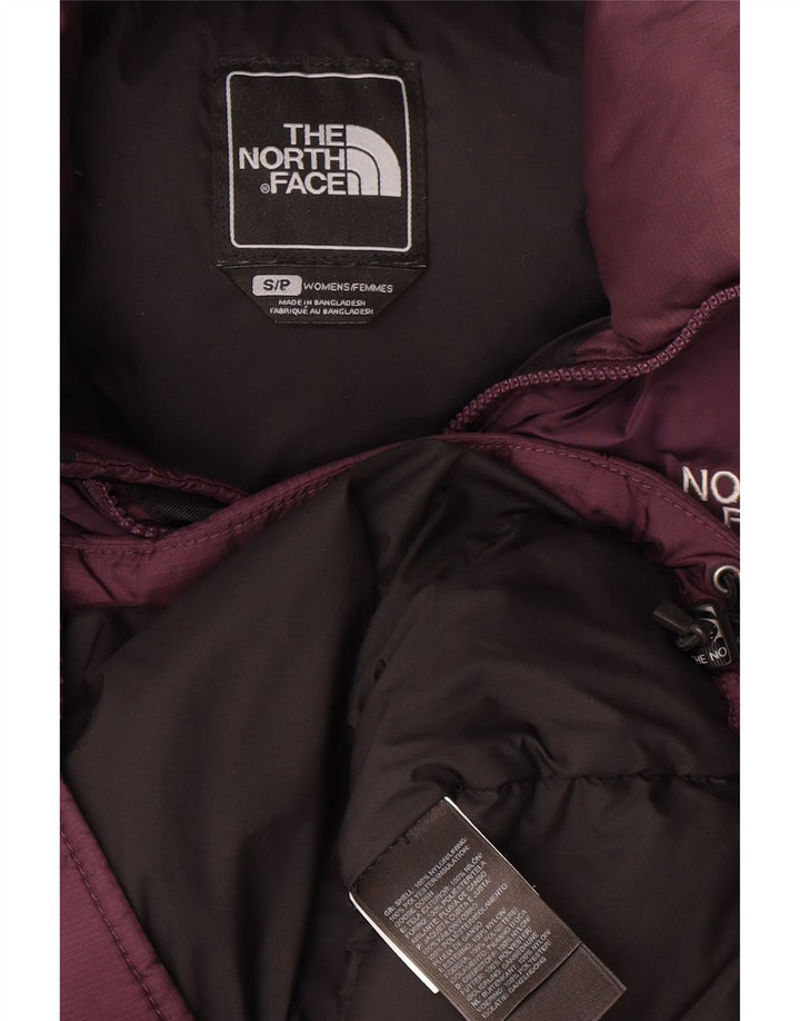 The North Face Womens Oversized Padded Gilet UK 10 Small Burgundy Polyester