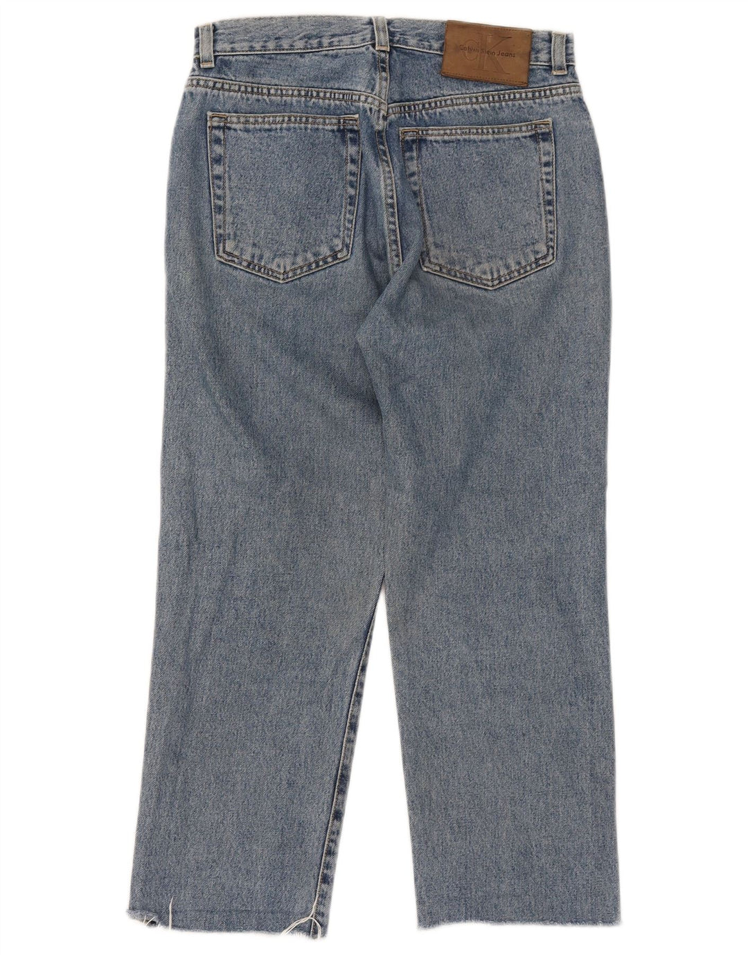 Calvin Klein Womens Cropped Jeans W29 L24 Blue Cotton