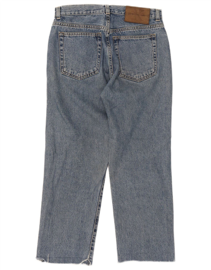 Calvin Klein Womens Cropped Jeans W29 L24 Blue Cotton