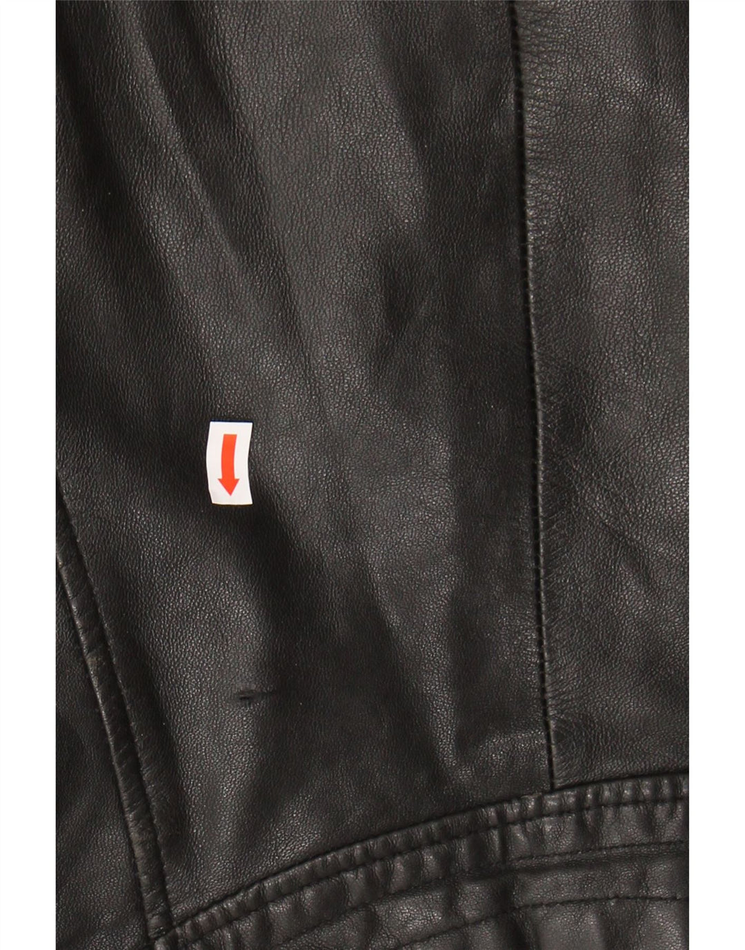 ZARA Womens Leather Biker Jacket UK 12 Medium Black Leather