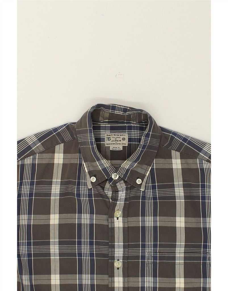 J. CREW Mens Shirt XS Grey Check Cotton | Vintage J. Crew | Thrift | Second-Hand J. Crew | Used Clothing | Messina Hembry 