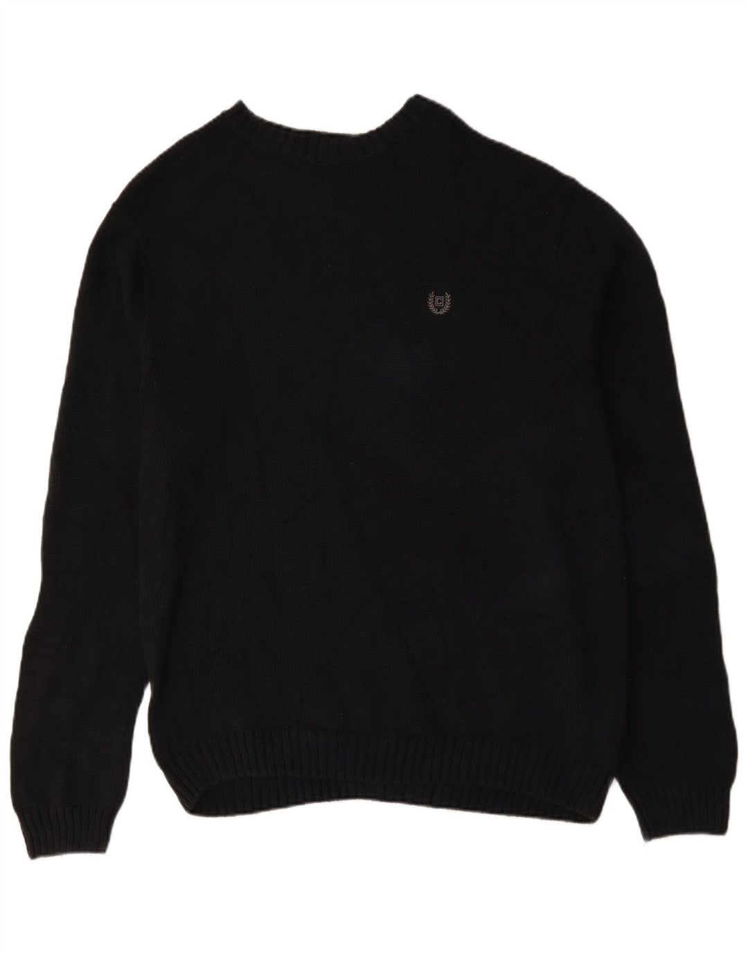 Chaps Mens Boat Neck Jumper Sweater XL Navy Blue Cotton