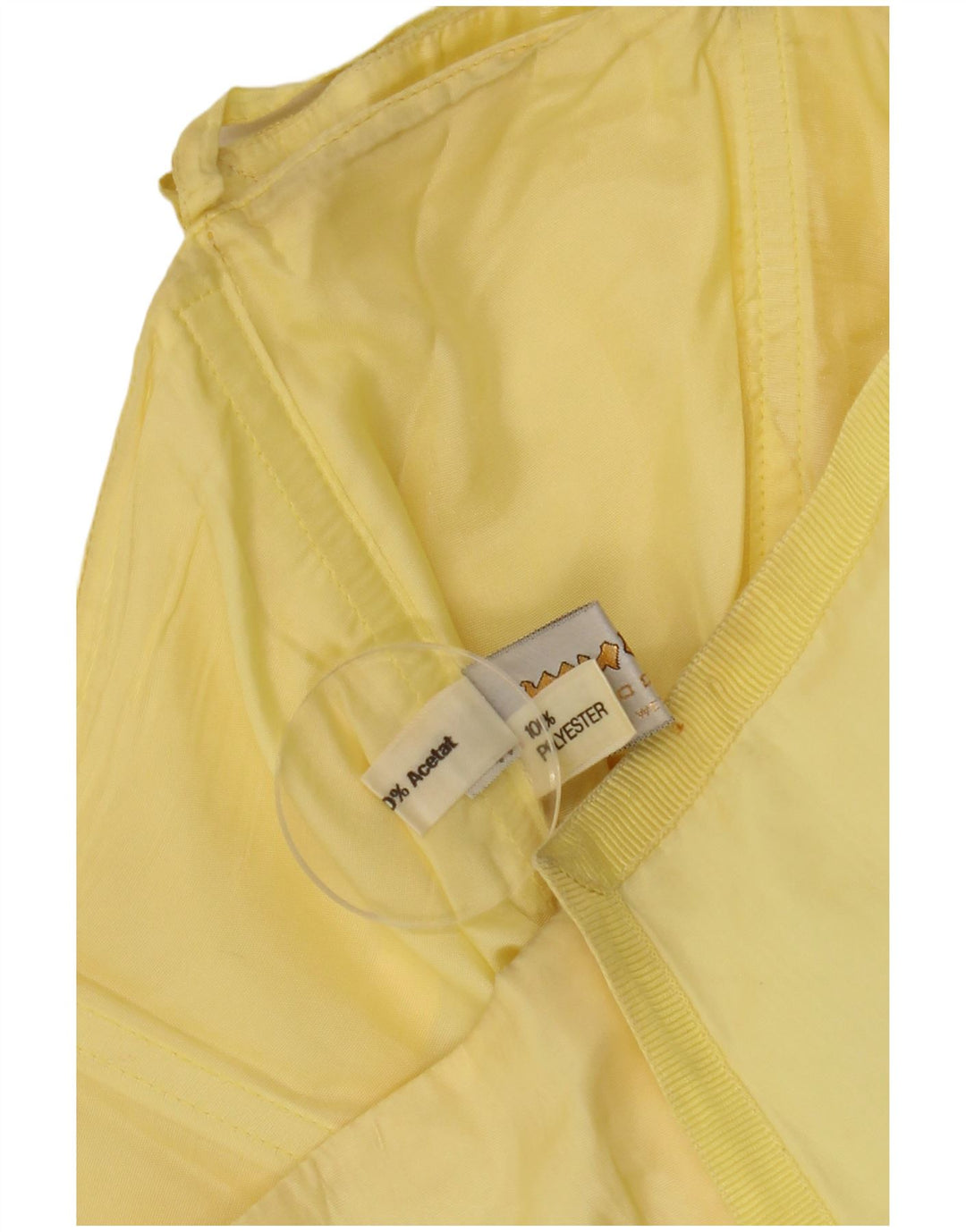 Murek Womens Asymmetric Strapless Dress EU 38 Medium Yellow Acetate