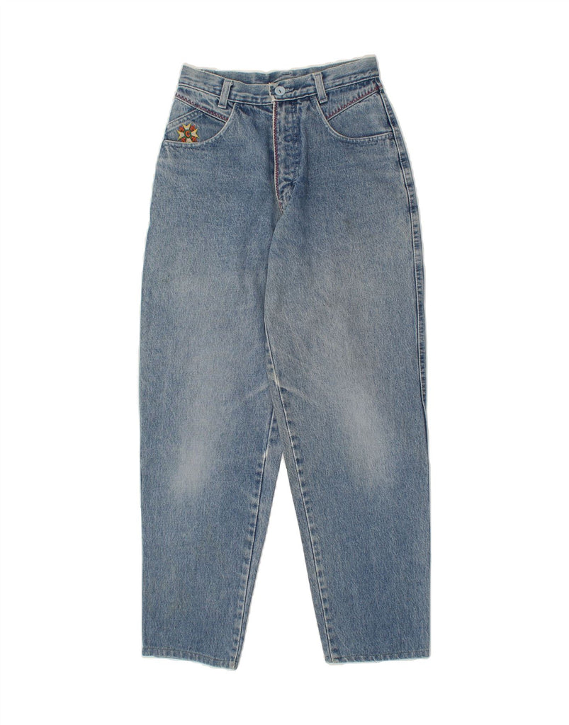 CARRERA Womens High Waist Tapered Jeans W28 L28 Blue Cotton Vintage Carrera and Second-Hand Carrera from Messina Hembry 