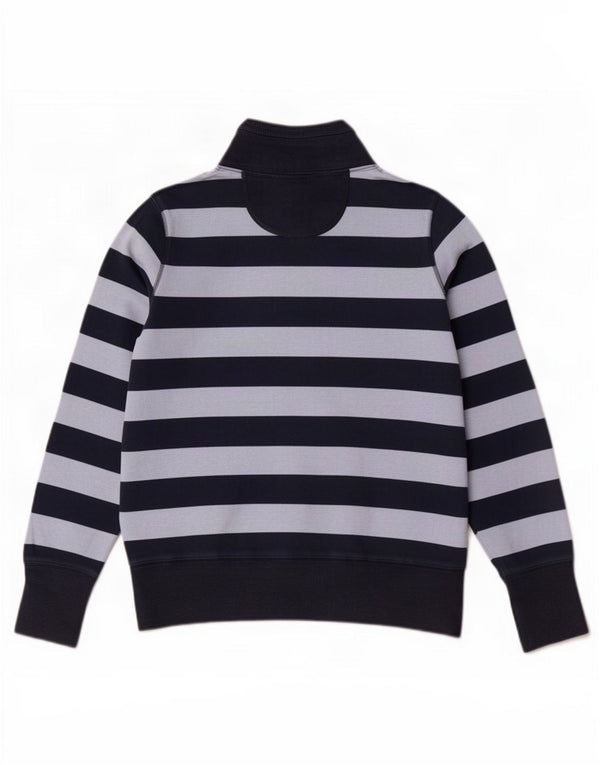 Marks & Spencer Womens Sweatshirt Jumper UK 14 Large Navy Blue Striped