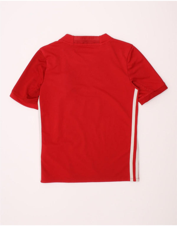 Adidas Boys Manchester United Graphic T-Shirt Top 7-8 Years Red Sports