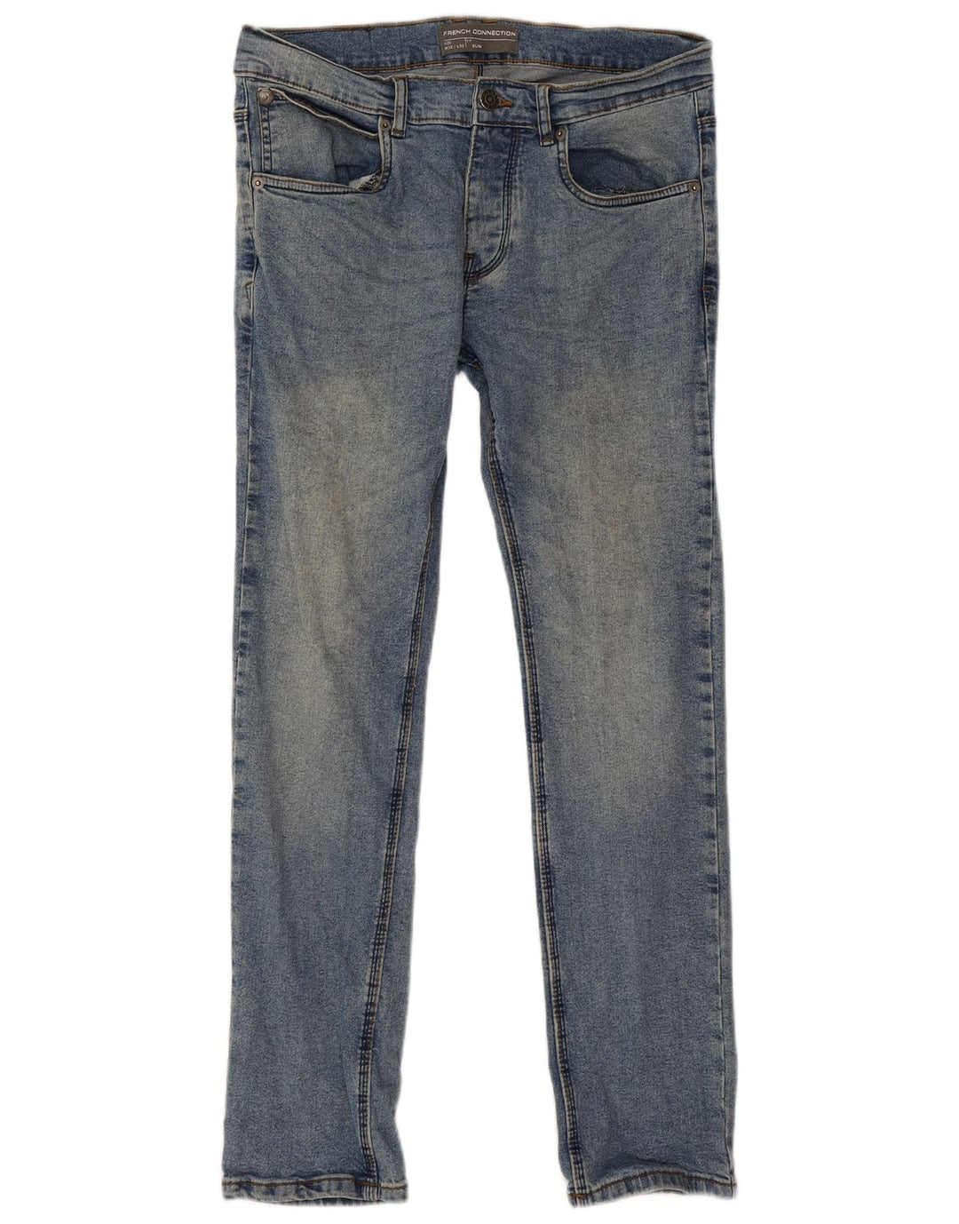 French Connection Mens Slim Jeans W32 L32 Blue Cotton
