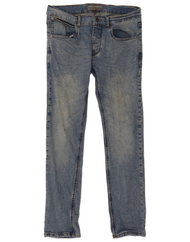 French Connection Mens Slim Jeans W32 L32 Blue Cotton