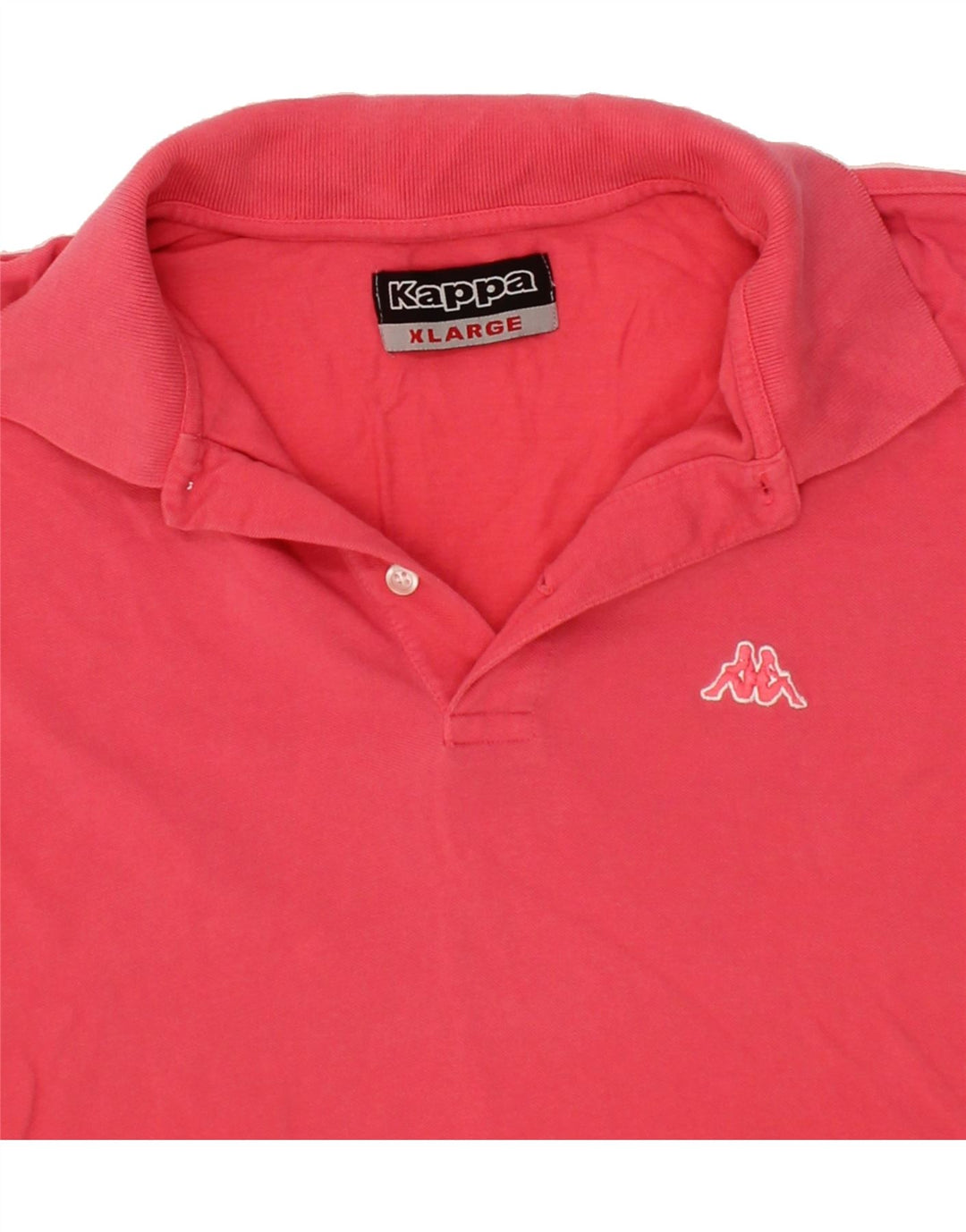 KAPPA Mens Slim Polo Shirt XL Pink Cotton Vintage Kappa and Second-Hand Kappa from Messina Hembry 