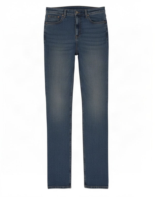 Marks & Spencer Womens The Sienna Straight Jeans UK 12 Medium W28 L28 Blue