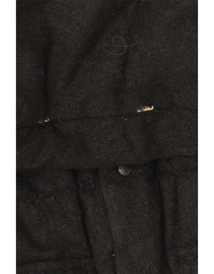 Moncler Mens Hooded Padded Jacket UK 36 Small Black Wool