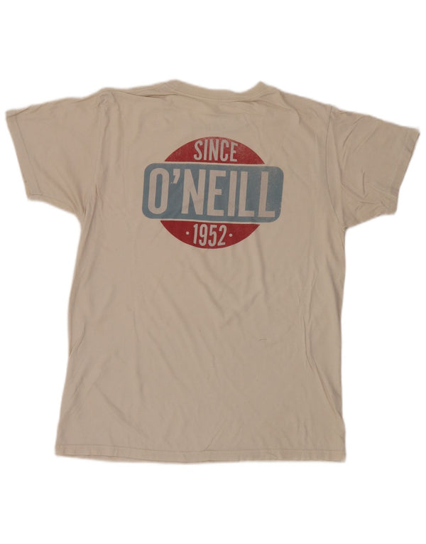 O'Neill Mens Modern Fit Graphic T-Shirt Top Medium White Cotton