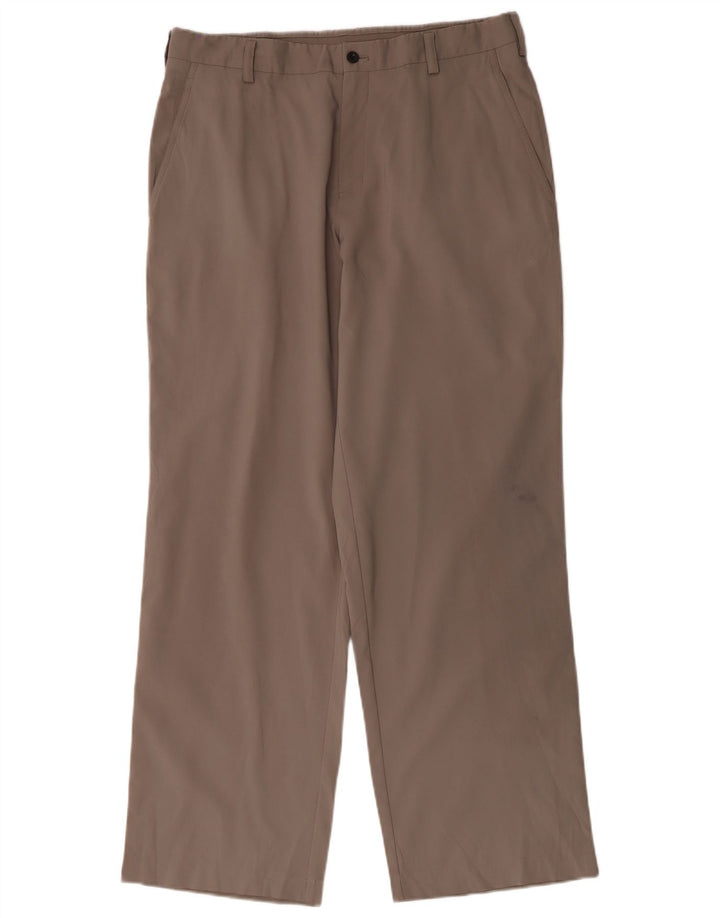Nike Mens Dri Fit Straight Chino Trousers W34 L32 Grey