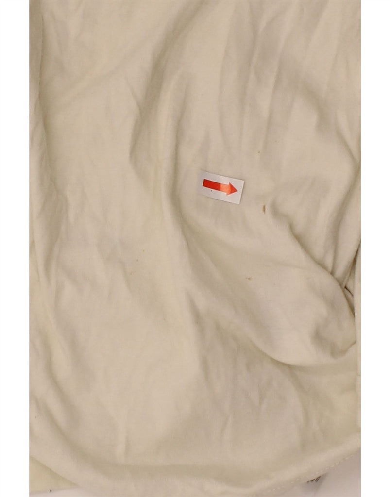ADIDAS Girls Graphic T-Shirt Top 9-10 Years Off White Floral Cotton Vintage Adidas and Second-Hand Adidas from Messina Hembry 