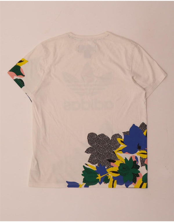 Adidas Womens Her Studio London Graphic T-Shirt Top UK 10 Small White
