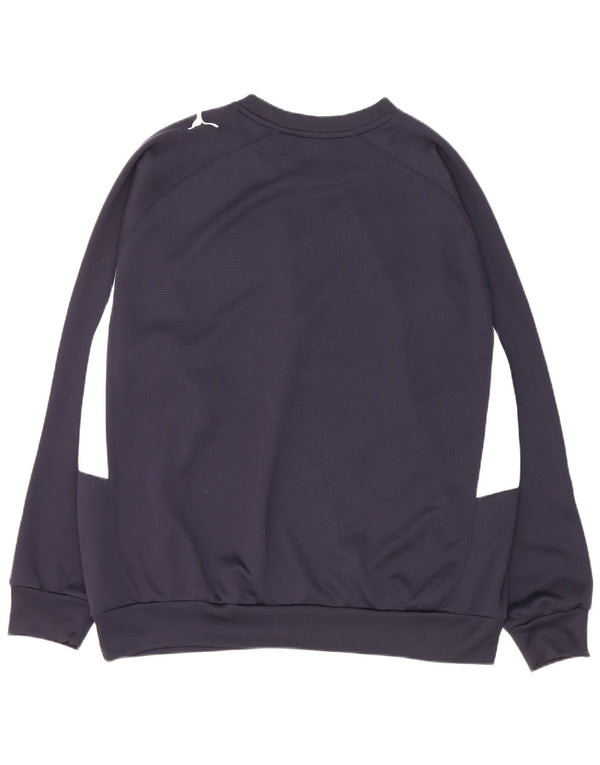 Puma Mens Graphic Sweatshirt Jumper XL Navy Blue Polyester