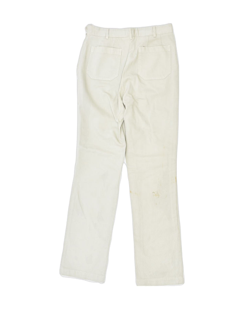 HENRY COTTONS Womens Straight Chino Trousers Medium Off White Cotton | Vintage | Thrift | Second-Hand | Used Clothing | Messina Hembry 