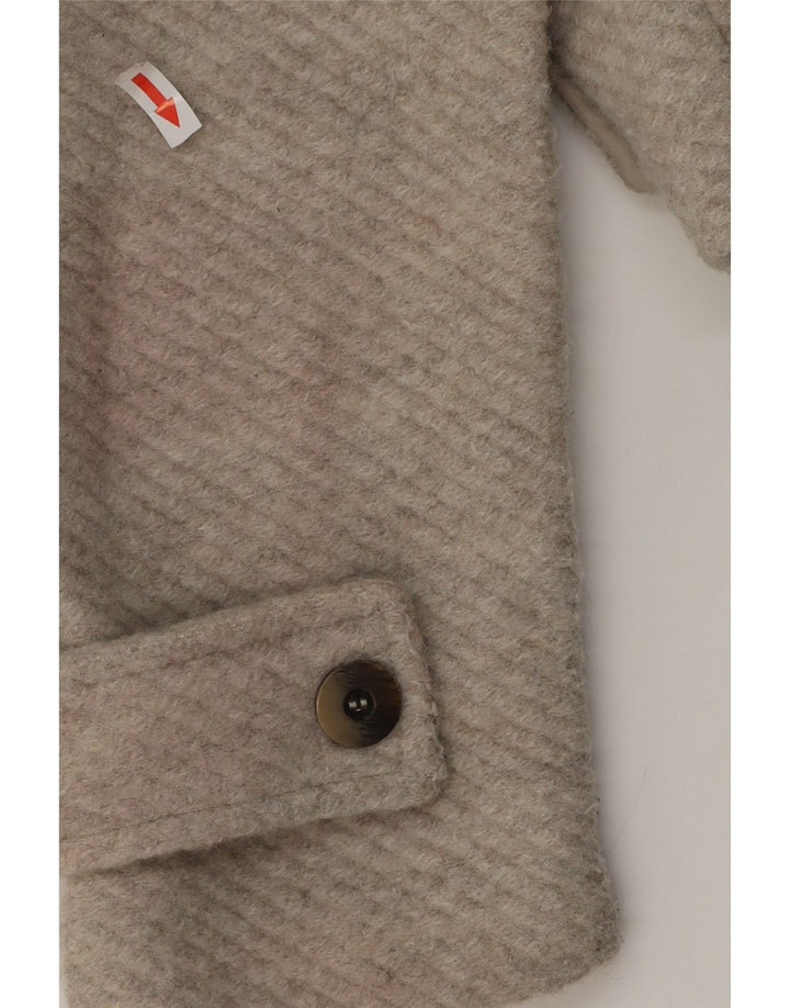 ZARA Womens Bomber Jacket UK 14 Medium Beige