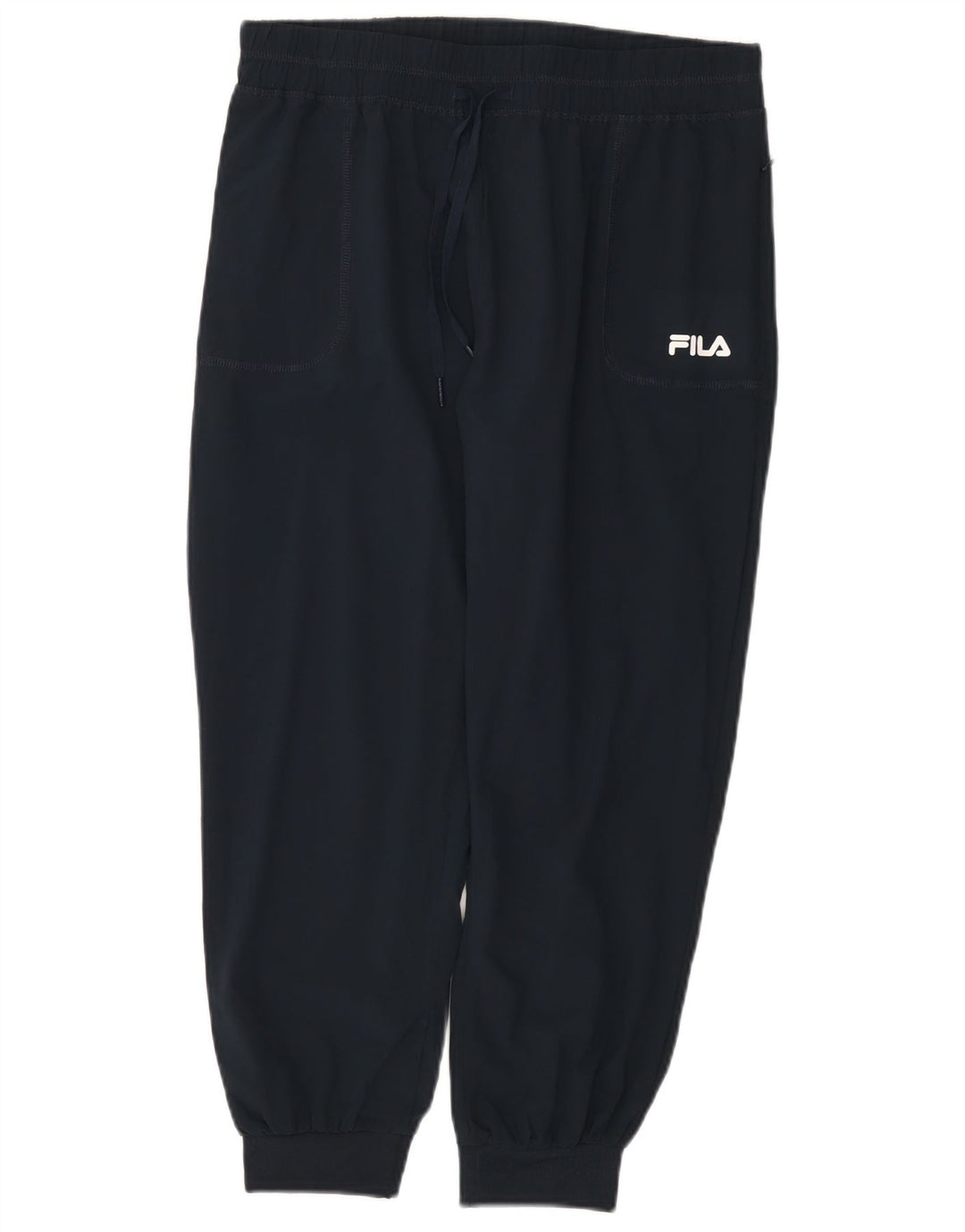 Fila Womens Tracksuit Trousers Joggers UK 12 Medium Navy Blue Polyester