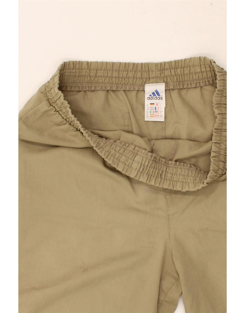 ADIDAS Mens Sport Shorts Medium Khaki Polyester Vintage Adidas and Second-Hand Adidas from Messina Hembry 