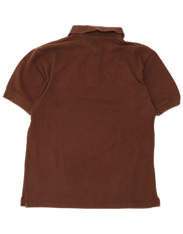 Champion Mens Polo Shirt Medium Brown Cotton