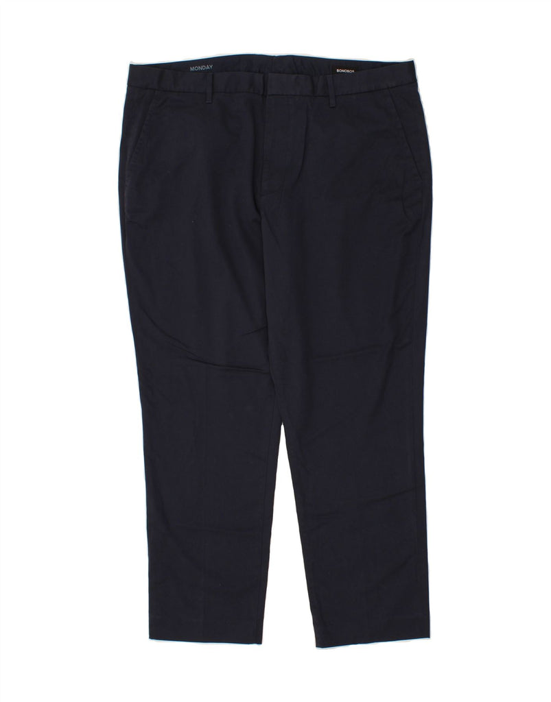BONOBOS Womens Slim Chino Trousers W40 L29 Navy Blue Cotton Vintage BONOBOS and Second-Hand BONOBOS from Messina Hembry 
