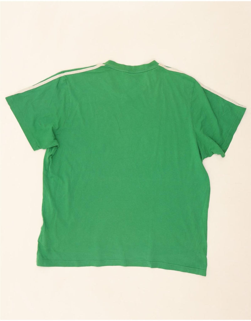 ADIDAS Mens Graphic T-Shirt Top XL Green Cotton Vintage Adidas and Second-Hand Adidas from Messina Hembry 