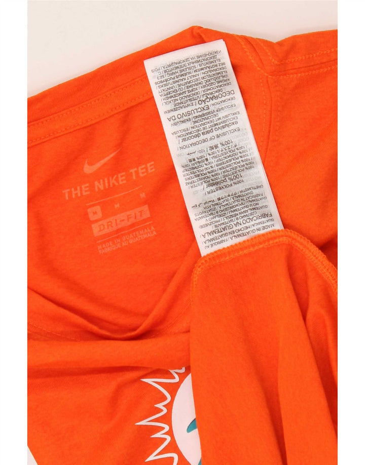 Nike Mens Miami Dolphins Graphic T-Shirt Top Medium Orange Polyester