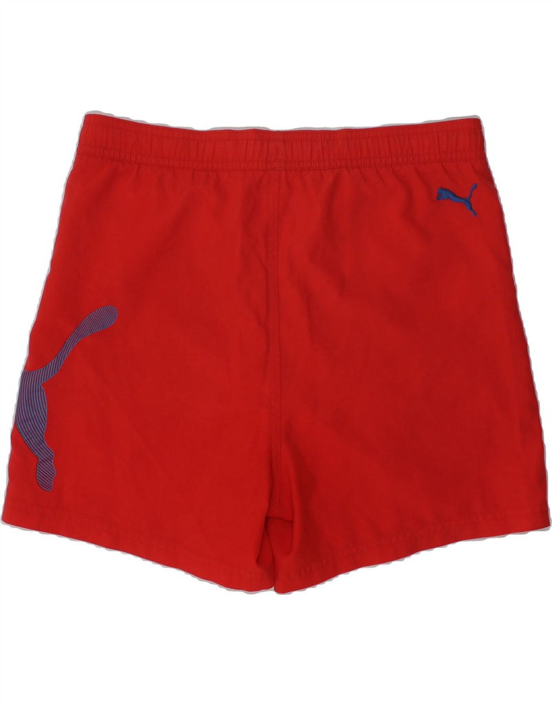 PUMA Boys Graphic Sport Shorts 11-12 Years Red Polyester | Vintage Puma | Thrift | Second-Hand Puma | Used Clothing | Messina Hembry 