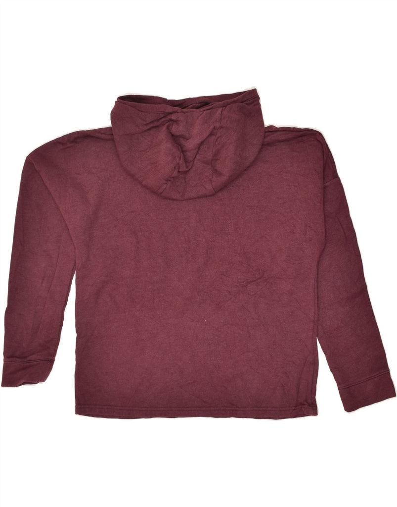 UNDER ARMOUR Womens Hoodie Jumper UK 14 Medium Maroon | Vintage Under Armour | Thrift | Second-Hand Under Armour | Used Clothing | Messina Hembry 